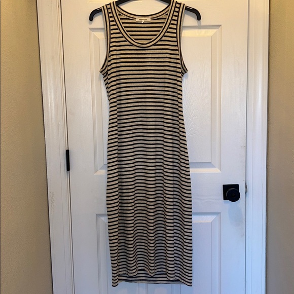 Emerson Fry Hemp & Organic Cotton Striped Tank Midi Dress - Picture 5 of 12